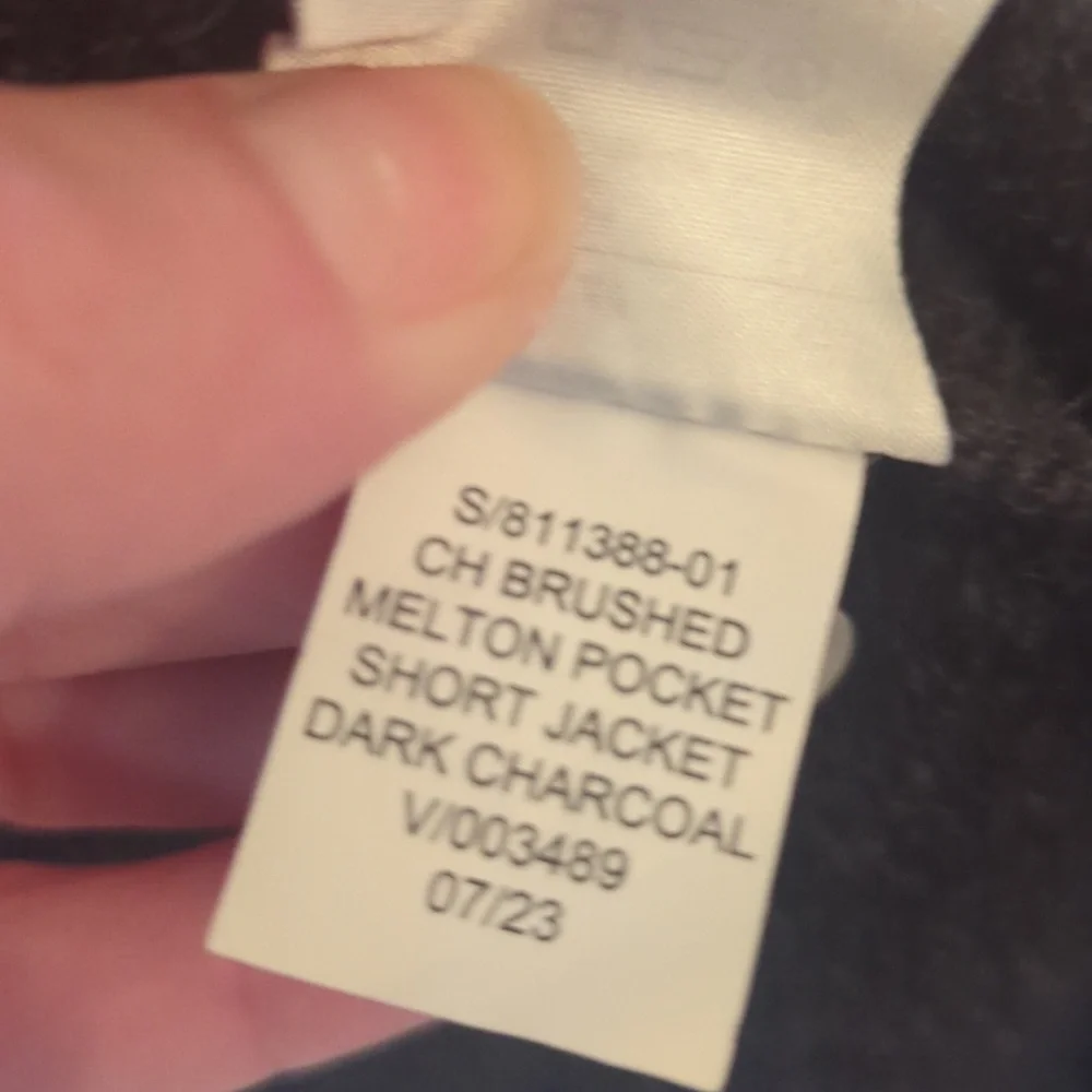 Banana Republic Melton Pocket Dark Gray Jacket - Picture 7 of 7
